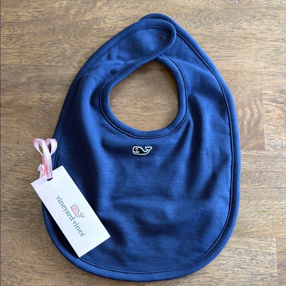 Vineyard Vines Navy Baby Bib